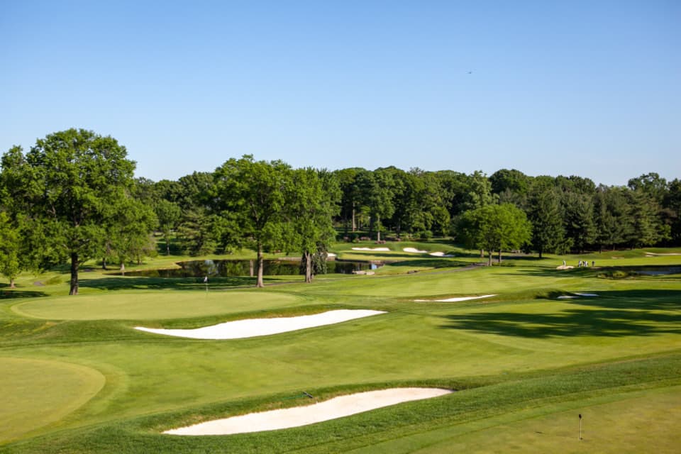 Bunkers guarding a green